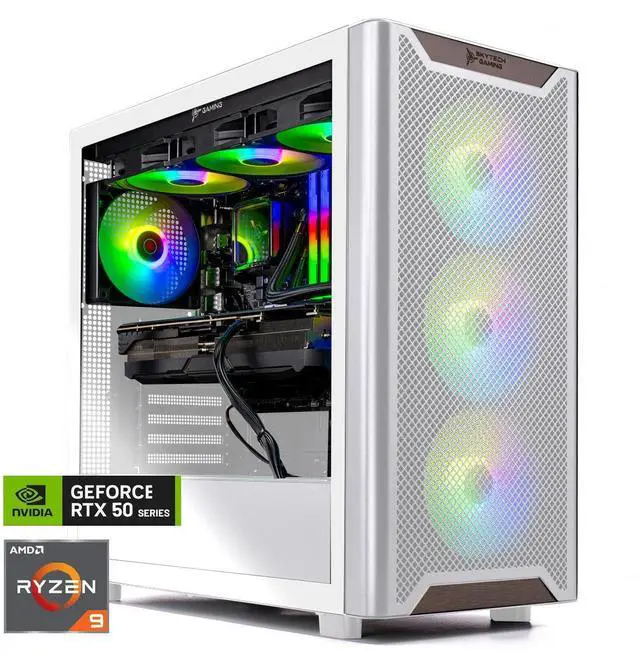 Main image of Skytech Gaming Chronos 3 Desktop PC, Ryzen 9 9900X 4.4 GHz (5.6GHz), NVIDIA RTX 5070 Ti 16GB, 4TB Gen4 NVMe SSD, 64GB DDR5 RAM 5200 RGB, 850W GOLD ATX 3 PSU, 360mm ARGB AIO , Wi-Fi, Win 11