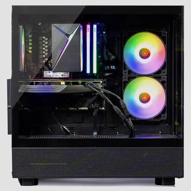 Alt view image 5 of 7 - Skytech Gaming Azure 3 Desktop PC, Ryzen 7 5700 3.7 GHz (4.6GHz), NVIDIA RTX 5060 Ti 16GB, 1TB NVMe SSD, 32GB DDR4 RAM 3200, 650W GOLD PSU, Wi-Fi, Win 11