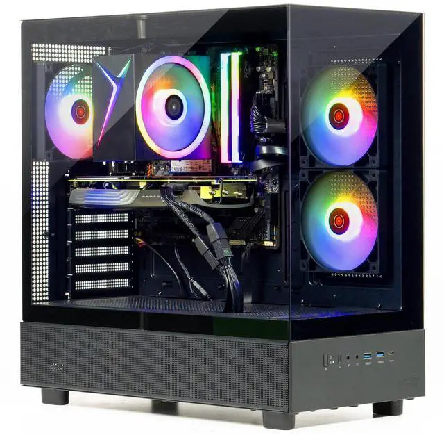 Alt view image 3 of 7 - Skytech Gaming Azure 3 Desktop PC, Ryzen 7 5700 3.7 GHz (4.6GHz), NVIDIA RTX 5060 Ti 16GB, 1TB NVMe SSD, 32GB DDR4 RAM 3200, 650W GOLD PSU, Wi-Fi, Win 11