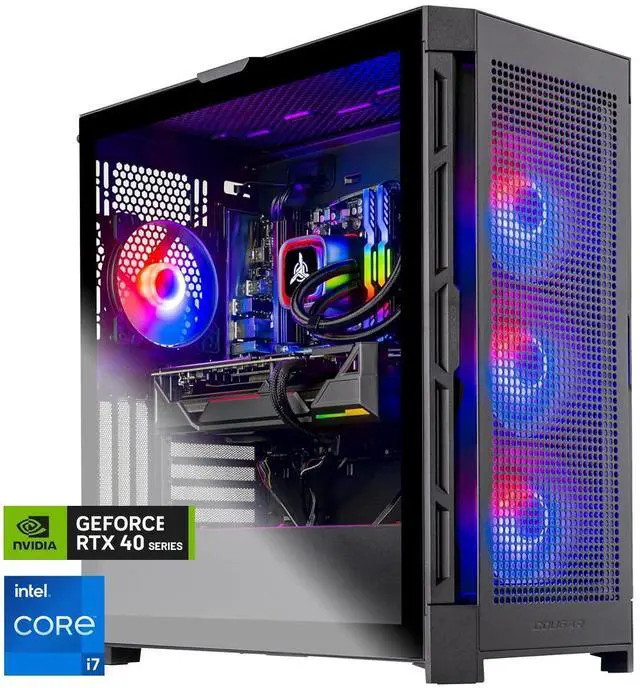 Main image of Skytech Gaming Blaze4 Gaming PC, Intel i7 14700F 2.1GHz, NVIDIA RTX 4060 Ti 8GB, 2TB NVMe SSD, 32GB DDR5 RAM 5200, 750W GOLD PSU, 360 ARGB AIO , Wi-Fi, Win 11, Desktop