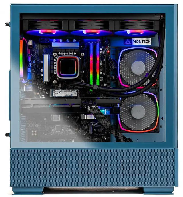 Alt view image 4 of 7 - Skytech Gaming Azure Gaming PC, Intel Ultra 7 265K 5.4GHz, NVIDIA RTX 5080 16GB, 2TB Gen4 NVMe SSD, 32GB DDR5 RAM 6000, 850W GOLD ATX 3 PSU, 360 ARGB AIO , Wi-Fi, Win 11, Desktop