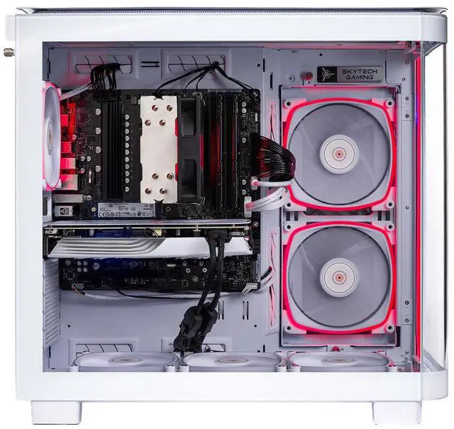 Alt view image 5 of 6 - Skytech King Gaming PC, AMD Ryzen 7 7700 3.8GHz, NVIDIA RTX 4070 Super 12GB, 1TB NVMe SSD, 16GB DDR5 RAM 6000, 750W GOLD PSU, Wi-Fi, Win 11,Montech King 95