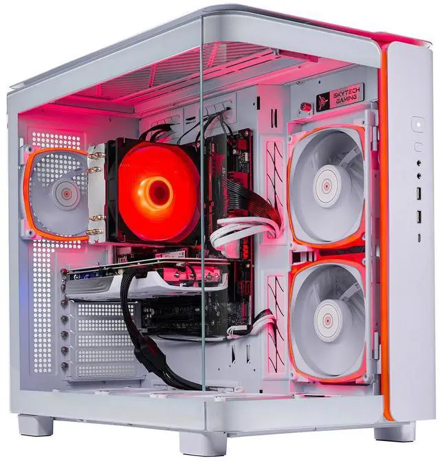 Alt view image 3 of 6 - Skytech King Gaming PC, AMD Ryzen 7 7700 3.8GHz, NVIDIA RTX 4070 Super 12GB, 1TB NVMe SSD, 16GB DDR5 RAM 6000, 750W GOLD PSU, Wi-Fi, Win 11,Montech King 95