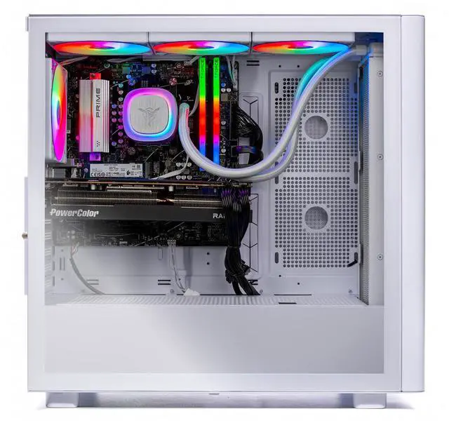 Alt view image 3 of 5 - Skytech Chronos 3 Gaming PC, AMD Ryzen 9 9900X 4.4GHz, NVIDIA RTX 5070 Ti 16GB, X670 MotherBoard, 4TB Gen4 NVMe SSD, 64GB DDR5 RAM, 850W GOLD ATX 3 PSU, 360 ARGB AIO , Wi-Fi, Win 11, Montech XR Wood