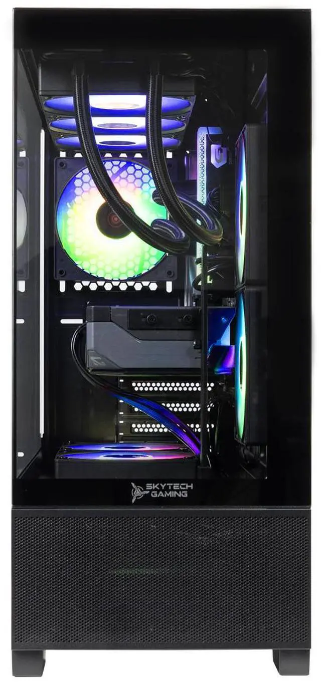 Alt view image 5 of 7 - Skytech Gaming Azure 3 Plus Gaming PC, AMD Ryzen 9 9900X 4.4GHz, NVIDIA RTX 5070 Ti 16GB, 2TB Gen4 NVMe SSD, 32GB DDR5 RAM 6000, 850W GOLD ATX 3 PSU, 360 ARGB AIO , Wi-Fi, Win 11, Desktop