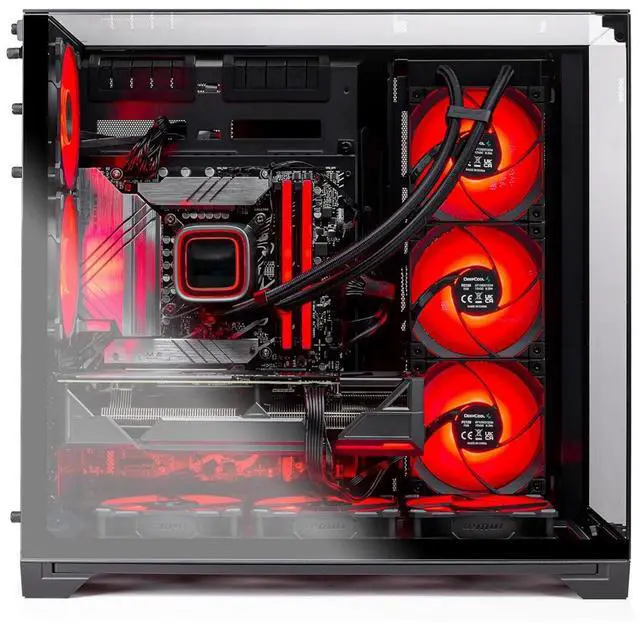 Alt view image 6 of 7 - Skytech O11 Vision Gaming PC Desktop, Ryzen 7 7800X3D 4.2 GHz (5GHz Turbo), AMD RX 9070 XT 16GB, 1TB Gen4 NVMe SSD, 32GB DDR5 RAM 6000 RGB, 850W GOLD PSU, 360mm ARGB AIO , Wi-Fi, Win 11
