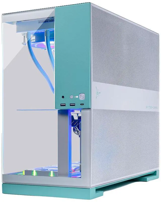 Alt view image 5 of 6 - Skytech Gaming Aqua Desktop PC, Ryzen 7 9800X3D 4.7 GHz (5.2 GHz Turbo), NVIDIA RTX 5070 Ti 16GB, 2TB Gen4 NVMe SSD, 32GB DDR5 RAM 6000 RGB, 850W GOLD ATX 3 PSU, 360mm ARGB AIO , Wi-Fi, Win 11
