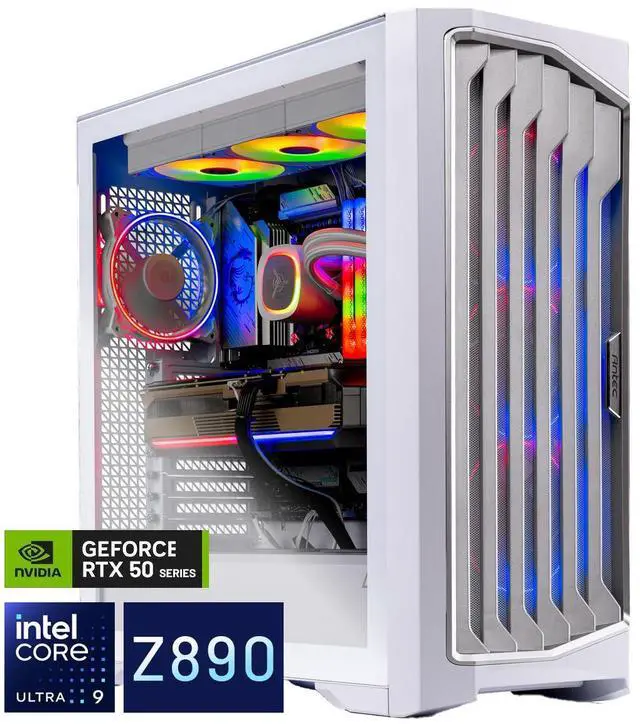 Main image of Skytech Gaming Legacy 4 Gaming PC, Intel Ultra 9 285K 5.5GHz, NVIDIA RTX 5090 32GB, Z890 Board, 4TB Gen4 NVMe SSD, 64GB DDR5 RAM 6000, 1200W GOLD ATX 3 PSU, 420 ARGB AIO, Wi-Fi, Win 11, Desktop