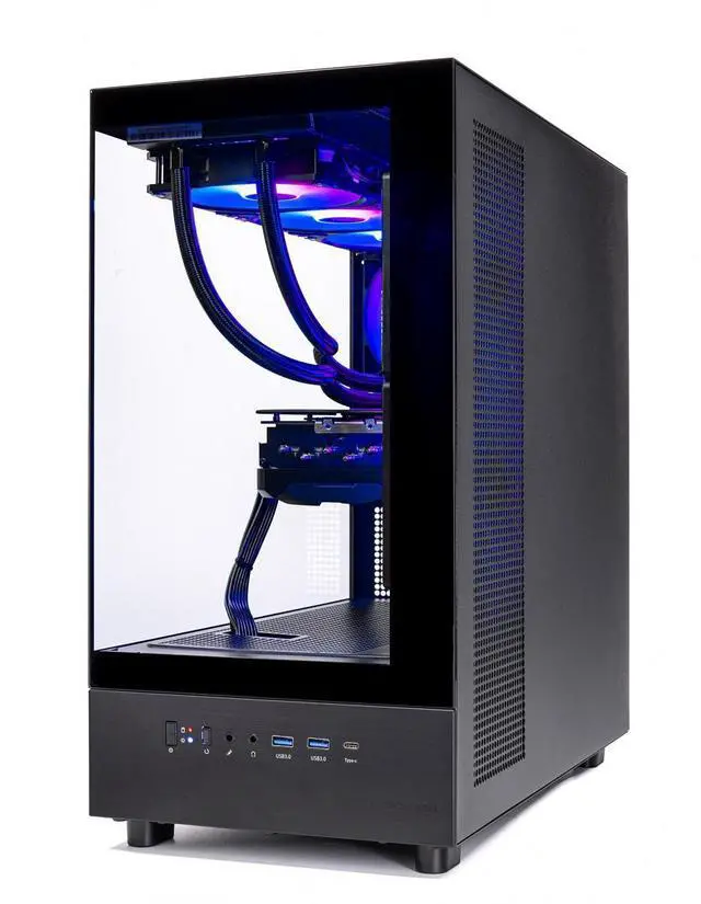 Alt view image 5 of 7 - Skytech Gaming Azure 3 Gaming PC, AMD Ryzen 7 7800X3D 4.2GHz, AMD RX 9070 16GB, 2TB Gen4 NVMe SSD, 32GB DDR5 RAM 6000, 850W GOLD ATX 3 PSU, 360 ARGB AIO , Wi-Fi, Win 11, Desktop