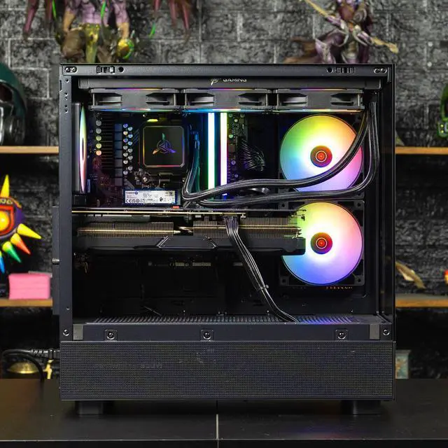 Alt view image 7 of 7 - Skytech Gaming Azure 3 Gaming PC, AMD Ryzen 7 7800X3D 4.2GHz, AMD RX 9070 16GB, 2TB Gen4 NVMe SSD, 32GB DDR5 RAM 6000, 850W GOLD ATX 3 PSU, 360 ARGB AIO , Wi-Fi, Win 11, Desktop