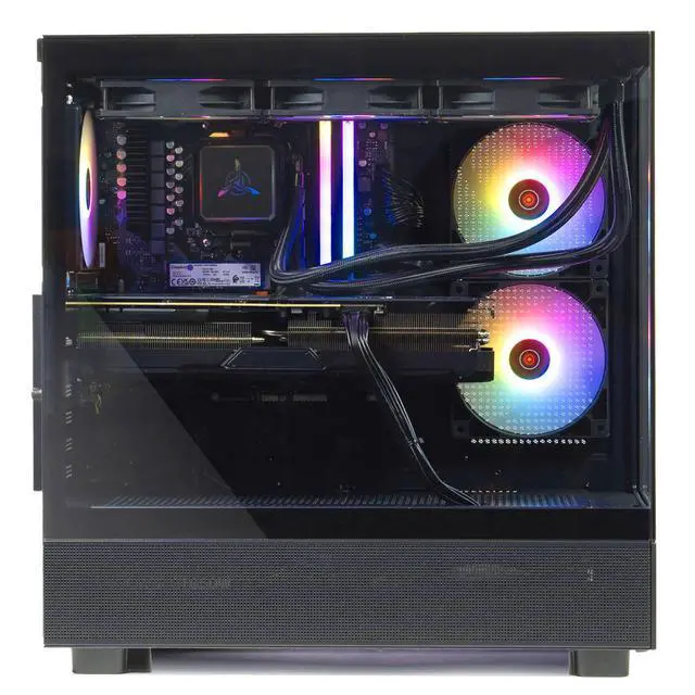 Alt view image 4 of 7 - Skytech Gaming Azure 3 Gaming PC, AMD Ryzen 7 7700X 4.5GHz, AMD RX 9070 16GB, 2TB Gen4 NVMe SSD, 32GB DDR5 RAM 6000, 850W GOLD ATX 3 PSU, 360 ARGB AIO , Wi-Fi, Win 11, Desktop