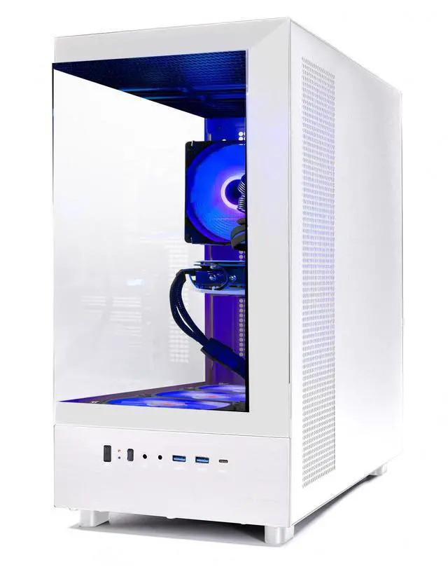 Alt view image 7 of 7 - Skytech Gaming Azure 3 Desktop PC, Ryzen 7 7700 3.8 GHz (5.3GHz), NVIDIA RTX 5060, 1TB Gen4 NVMe SSD, 32GB DDR5 RAM 6000 RGB, 650W GOLD PSU, Wi-Fi, Win 11