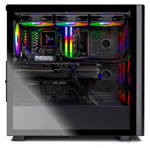 Alt view image 3 of 5 - Skytech Gaming Chronos 3 Gaming PC, AMD Ryzen 7 7700X 4.5GHz, NVIDIA RTX 5070 12GB, 2TB Gen4 NVMe SSD, 32GB DDR5 RAM 6000, 650W GOLD PSU, 360 ARGB AIO, Wi-Fi, Win 11, Desktop