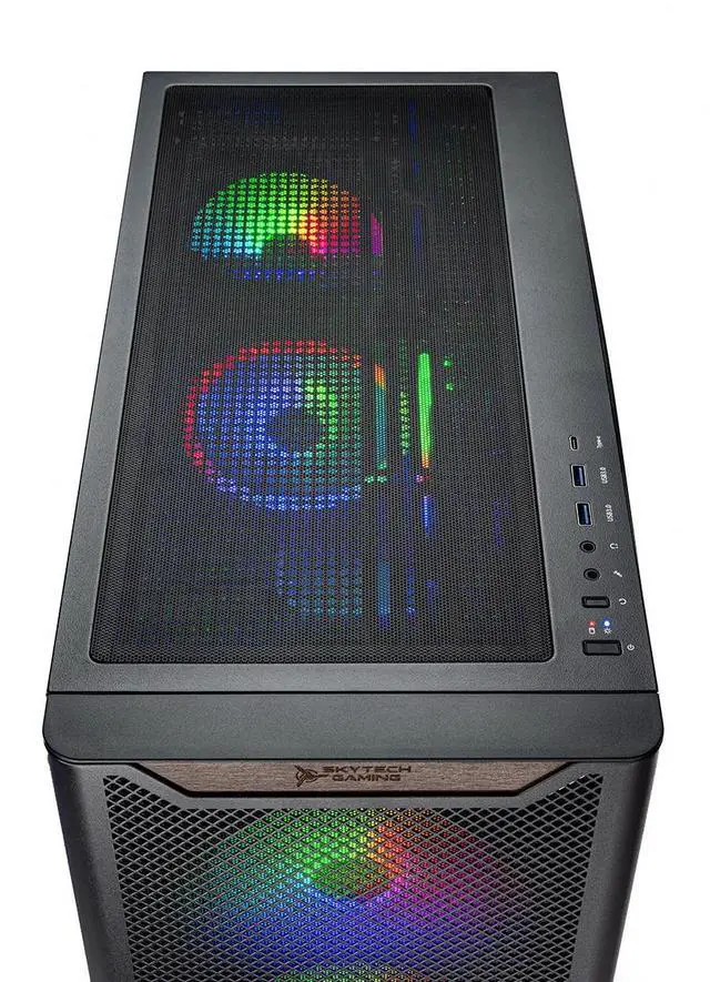 Alt view image 5 of 5 - Skytech Gaming Chronos 3 Gaming PC, AMD Ryzen 7 7700X 4.5GHz, NVIDIA RTX 5070 12GB, 2TB Gen4 NVMe SSD, 32GB DDR5 RAM 6000, 650W GOLD PSU, 360 ARGB AIO, Wi-Fi, Win 11, Desktop
