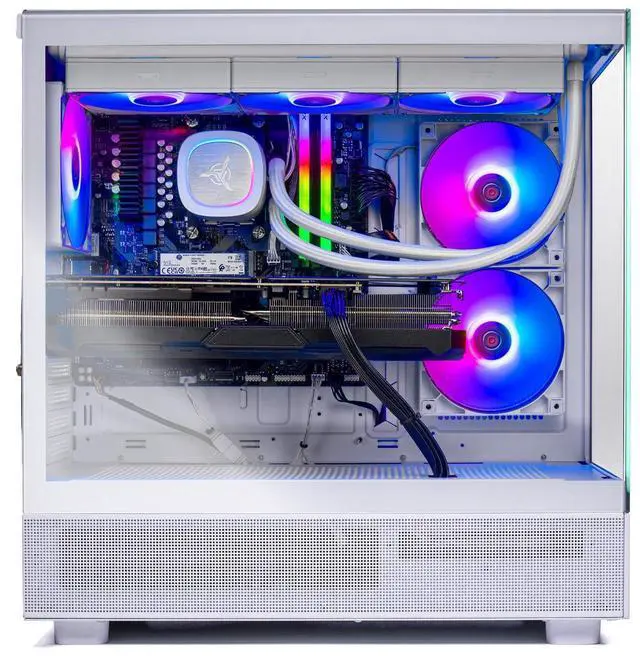 Alt view image 4 of 7 - Skytech Gaming Azure 3 Gaming PC, AMD Ryzen 7 9800X3D 4.7GHz, NVIDIA RTX 5080 16GB, 2TB Gen4 NVMe SSD, 32GB DDR5 RAM 6000, 850W GOLD ATX 3 PSU, 360 ARGB AIO, Wi-Fi, Win 11, Desktop, Montech XR