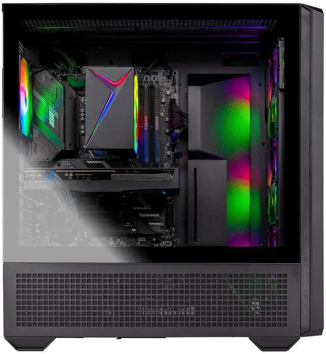 Alt view image 4 of 6 - Skytech Gaming Edge Gaming PC, Intel i5 14400F 2.5GHz, NVIDIA RTX 5060, 1TB Gen4 NVMe SSD, 16GB DDR4 RAM 3200, 650W GOLD PSU, Wi-Fi, Win 11, Desktop