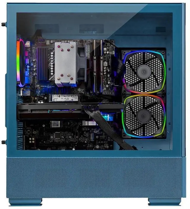 Alt view image 4 of 6 - Skytech Gaming Azure Gaming PC, Intel i5 14400F 2.5GHz, NVIDIA RTX 5060 Ti 16GB, 1TB Gen4 NVMe SSD, 32GB DDR4 RAM 3200, 650W GOLD PSU, Wi-Fi, Win 11, Desktop