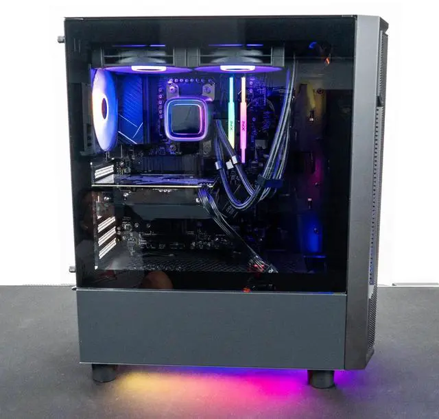 Alt view image 7 of 7 - Skytech Gaming Shadow Gaming PC, Intel i7 14700F 2.1GHz, NVIDIA RTX 5060 Ti 16GB, 2TB Gen4 NVMe SSD, 32GB DDR4 RAM 3200, 650W GOLD PSU, 360 ARGB AIO, Wi-Fi, Win 11, Desktop