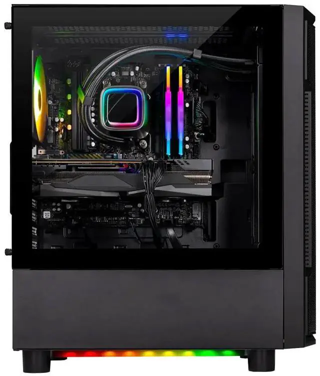 Alt view image 3 of 7 - Skytech Gaming Shadow Gaming PC, Intel i7 14700F 2.1GHz, NVIDIA RTX 5060 Ti 16GB, 2TB Gen4 NVMe SSD, 32GB DDR4 RAM 3200, 650W GOLD PSU, 360 ARGB AIO, Wi-Fi, Win 11, Desktop