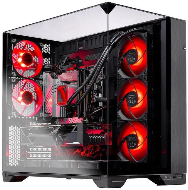 Alt view image 3 of 6 - Skytech O11 Vision Gaming PC Desktop, Ryzen 7 9800X3D 4.7 GHz (5.2 GHz Turbo), NVIDIA RTX 5070 Ti 16GB GDDR7, 2TB Gen4 SSD, 32GB DDR5 NON-RGB, 850W GOLD PSU, 360mm AIO , Wi-Fi, Win 11 Home
