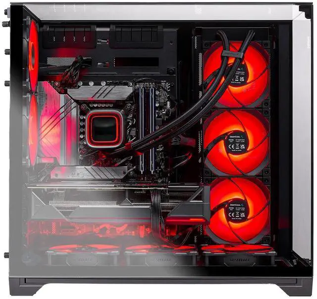 Alt view image 5 of 6 - Skytech O11 Vision Gaming PC Desktop, Ryzen 7 9800X3D 4.7 GHz (5.2 GHz Turbo), NVIDIA RTX 5070 Ti 16GB GDDR7, 2TB Gen4 SSD, 32GB DDR5 NON-RGB, 850W GOLD PSU, 360mm AIO , Wi-Fi, Win 11 Home