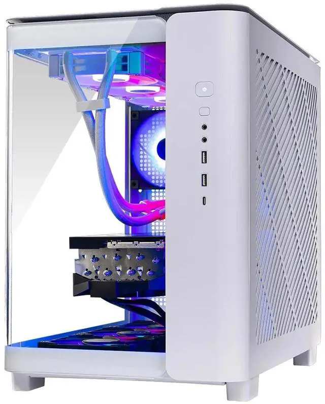 Alt view image 6 of 7 - Skytech Gaming King 95 Gaming PC, AMD Ryzen 7 7800X3D 4.2GHz, NVIDIA RTX 5070 12GB VRAM, 2TB NVMe SSD, 32GB DDR5 RAM 5600, 750W GOLD PSU, 360 ARGB AIO , Wi-Fi, Win 11, Desktop
