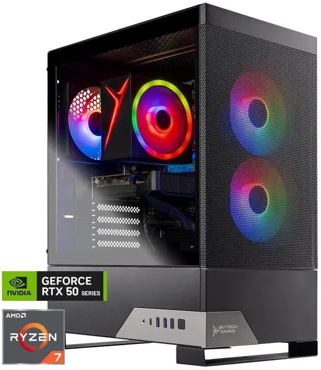Skytech Gaming Nebula 2 Gaming PC, AMD Ryzen 7 5700 3.7GHz, NVIDIA