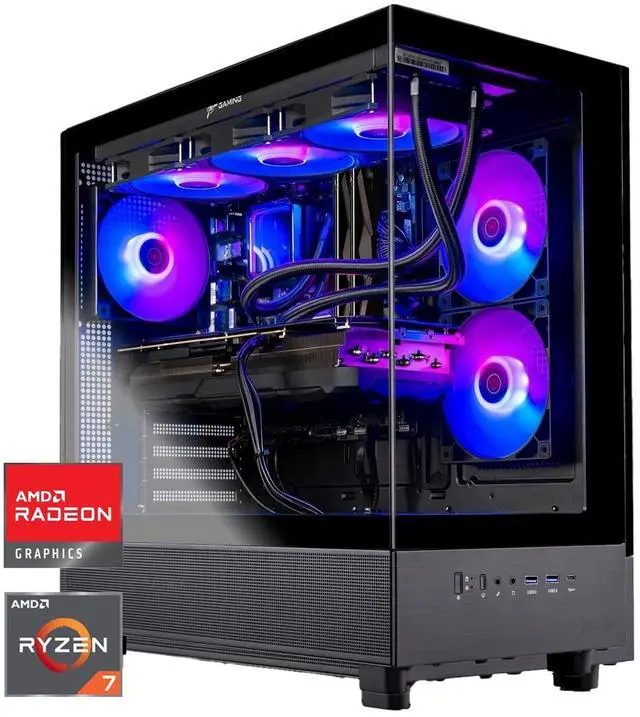 Skytech Gaming Azure 3 Gaming PC, AMD Ryzen 7 9800X3D 4.7GHz, AMD