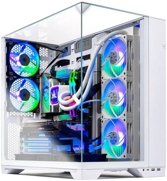 Skytech Gaming O11 Vision Gaming PC, AMD Ryzen 7 9850X3D 4.7GHz, NVIDIA RTX 5080 16GB VRAM, X870 Board, 2TB Gen4 NVMe SSD, 32GB DDR5 RAM 6000, 1000W GOLD ATX 3 PSU, 360 ARGB AIO , WI-FI 7, Windows 11