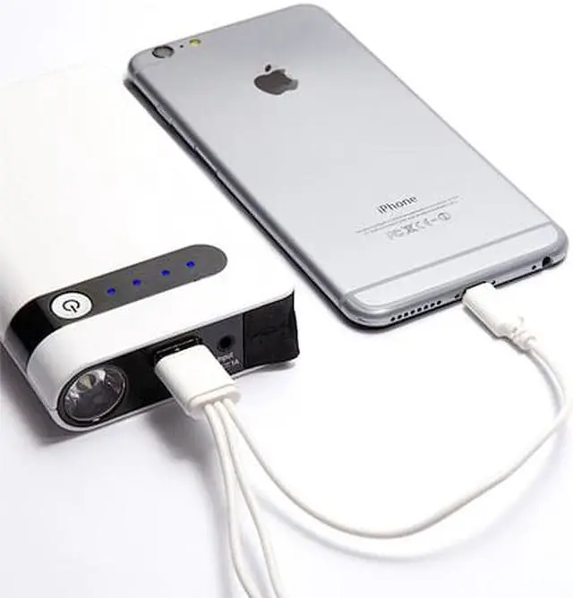 Alt view image 2 of 6 - 400A 12V Car Jump Starter Portable USB Power Bank Battery Booster Clamp