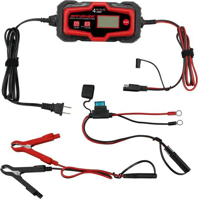 Alt view image 4 of 7 - 3 Pack of 6V 12V 4A Trickle Battery Chargers Lead acid Power Battery Maintainer for Car