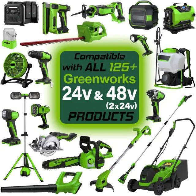 Alt view image 6 of 7 - Lithium Replacement Battery For All Greenworks 24V & 48V (2x24V) Tools