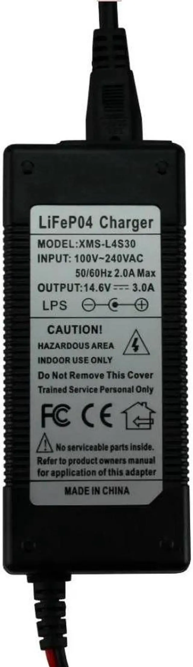 Alt view image 5 of 5 - 12v - 14.6v 25W 3A LiFePO4 Battery Charger Maintainer LiFe LFP 4S 14.4v