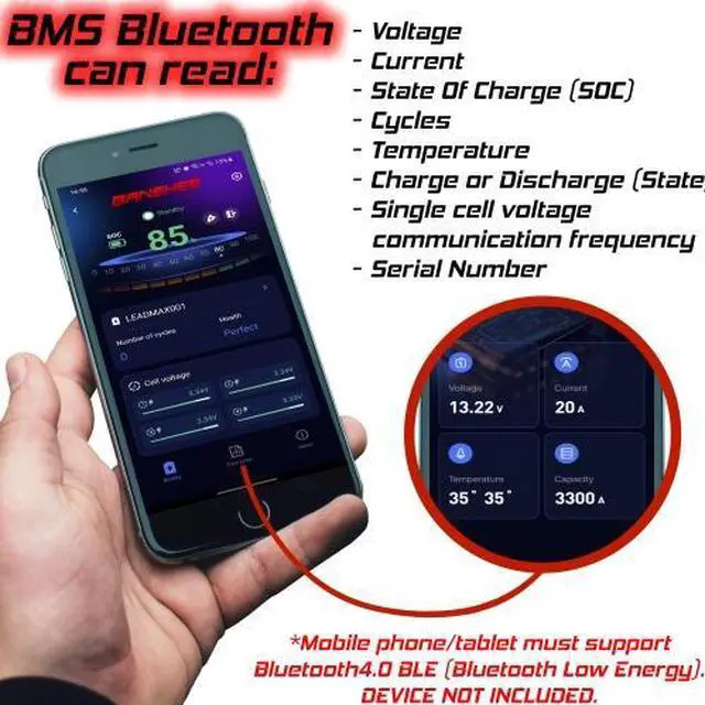 Alt view image 6 of 7 - Powerful 12V 100Ah Battery for Running 110V Appliances on the Go
