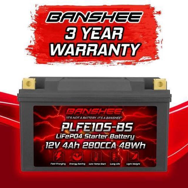 Alt view image 2 of 7 - Banshee Replacement  YTZ10S 12V 8Ah PbEq LiFEPO4 Battery for Honda 500 CB500X, F 2015-2016