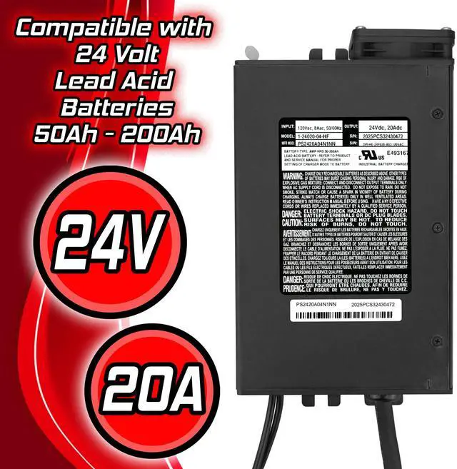 Alt view image 3 of 7 - Banshee Replaces Hyster W45ZHD HY 4629451 Charger, 24 Volt 20 Amp