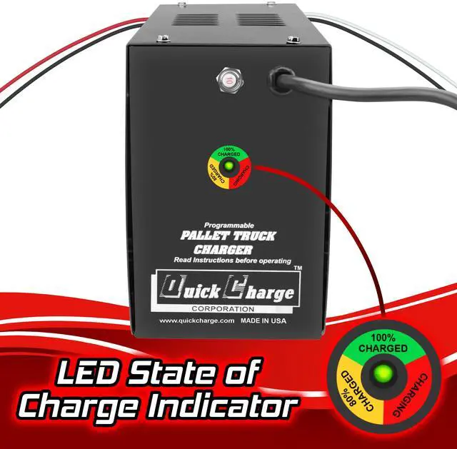 Alt view image 3 of 6 - Onboard Fully Automatic Charger for Hyster Pallet Jacks: W45Z, HY4075269