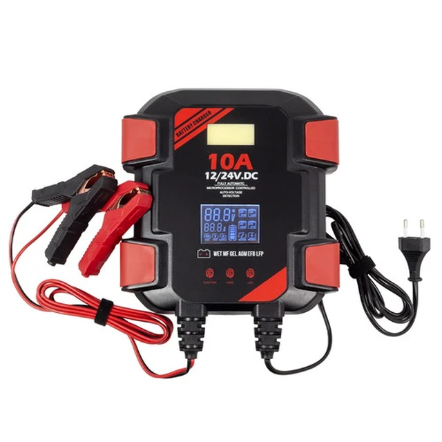 Alt view image 2 of 5 - Banshee 12V 10A 24V 5A Battery Charger Maintainer AGM LiFePO4 LCD-2YR Warranty