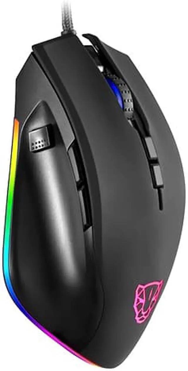 Alt view image 3 of 5 - Wired Gaming Mouse RGB Spectrum Backlit Ergonomic Mouse Programmable Buttons up to 5000 DPI for Windows PC Gamers