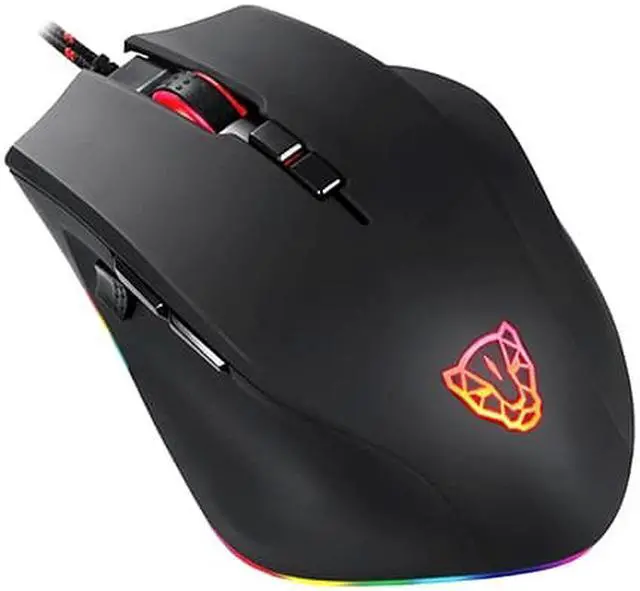 Alt view image 4 of 5 - Wired Gaming Mouse RGB Spectrum Backlit Ergonomic Mouse Programmable Buttons up to 5000 DPI for Windows PC Gamers