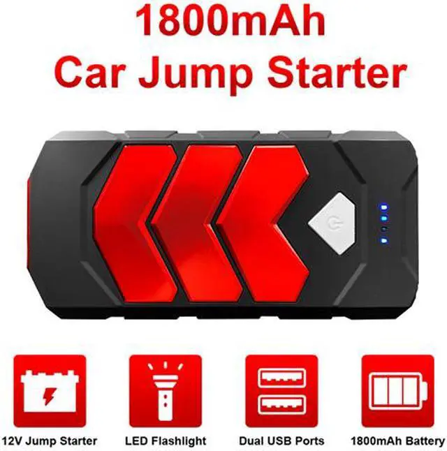 Alt view image 2 of 5 - Car Jump Starter, 10A Portable Charger Power Bank with LED Flash Light