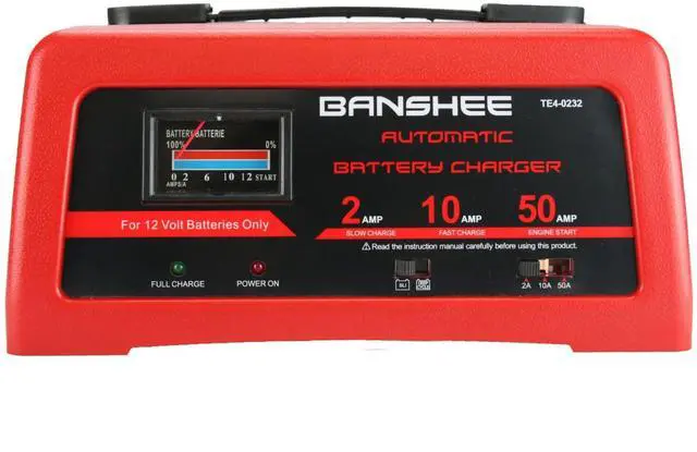 Main image of 2/10/50A Battery Charger with Engine Start, Suitable for 12V Lead-acid Battery