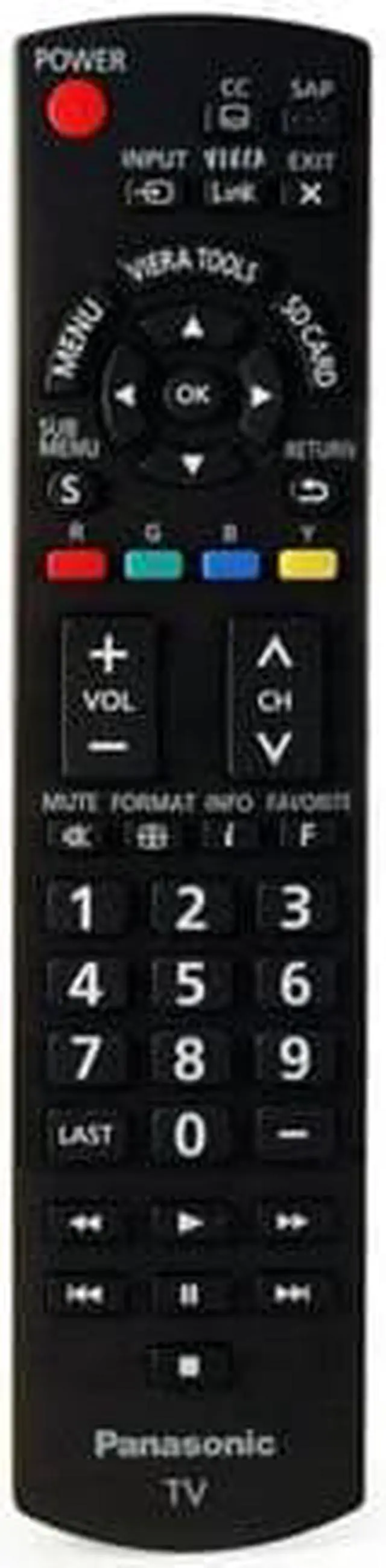 Main image of Panasonic Replacement Remote Control for N2QAYB000485, TC32LX24, TC42LD24, TC42PC2