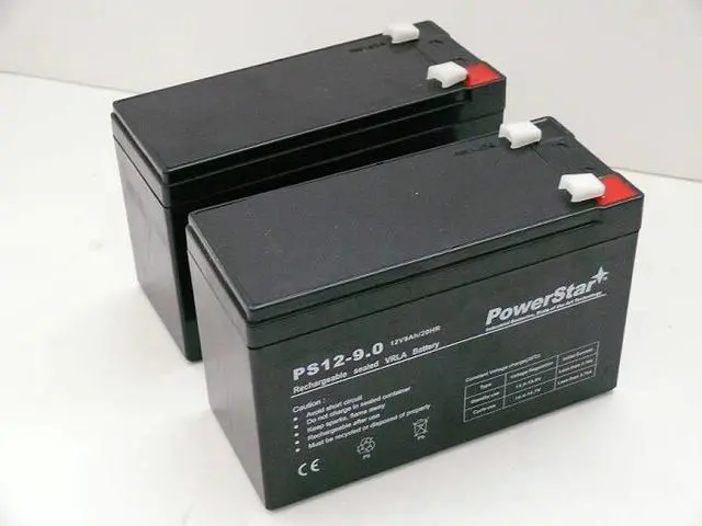 Main image of PowerStar 2 Pack - 12V 9Ah Razor Ground Force Drifter Go Kart Battery - 2YR WAR