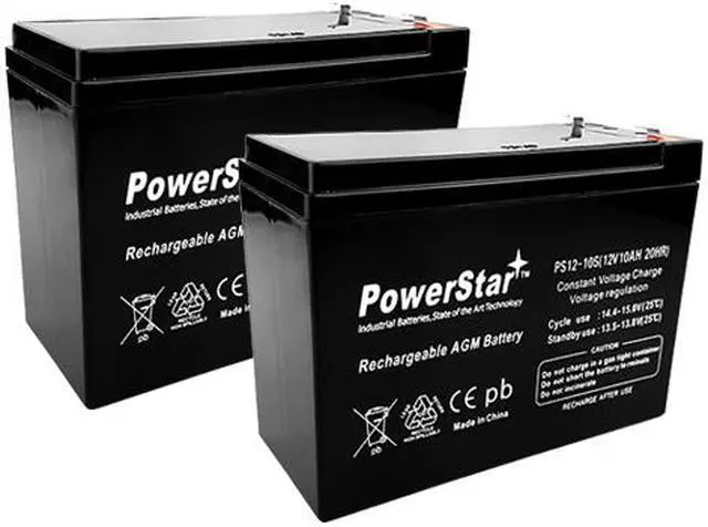 Main image of 2 Pack - 12V 10AH Replaces HE12V127 HGL1012 LCRB1210P NEUTON CE5 POWPS12100