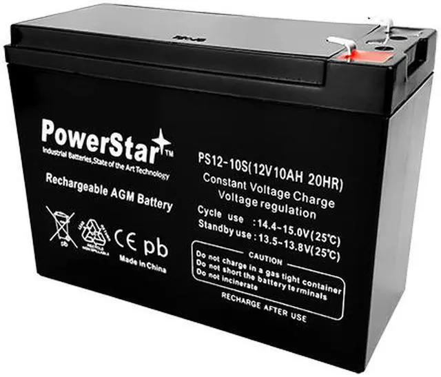 Alt view image 2 of 3 - UB12100-S Replacement PowerStar Battery -  - AGM 12 V 12Volt 12V