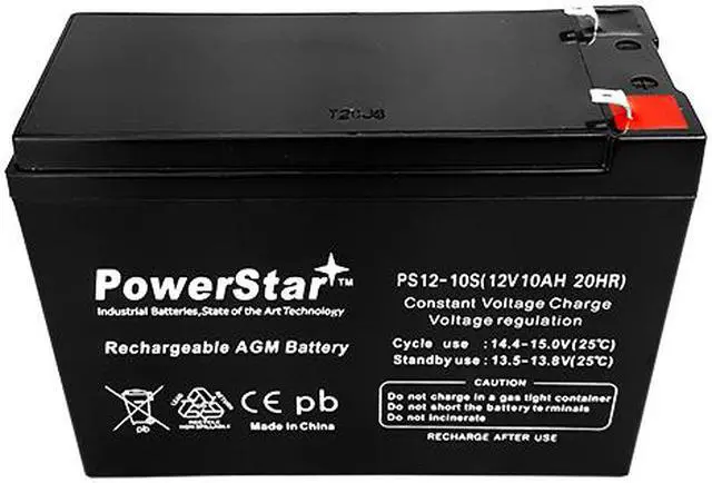 Alt view image 3 of 3 - UB12100-S Replacement PowerStar Battery -  - AGM 12 V 12Volt 12V