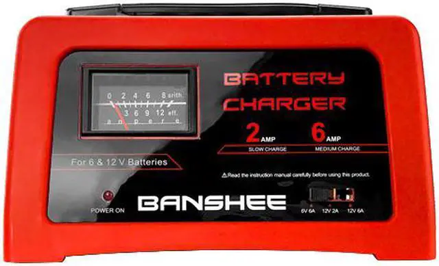 Alt view image 3 of 3 - 12V & 6V AUTOMATIC 6 AMP PORTABLE BATTERY CHARGER CAR BOAT MOTORBIKE VAN