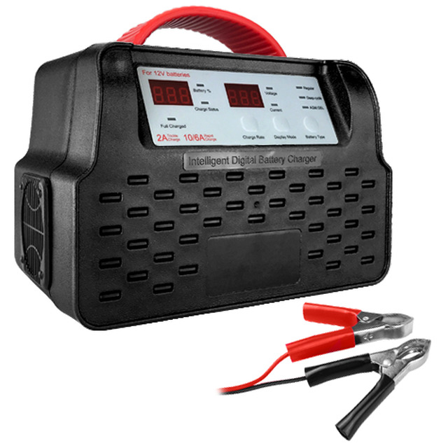 thumbnail image 2 of 12V 6A Car Battery Charger & Maintainer – Trickle Charger For Truck, Motorcycle, ATV, RV With USB 2 of 2