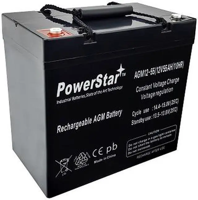Main image of PowerStar® BATTERY PRIDE JAZZY 600,1115,1121 PS-12550 22NF 12V AGM 55AH